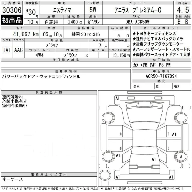 Toyota Estima. �������, 4wd, 2.4, ������, 44����. ��, �/�. ��� ����� �� ������������ ����