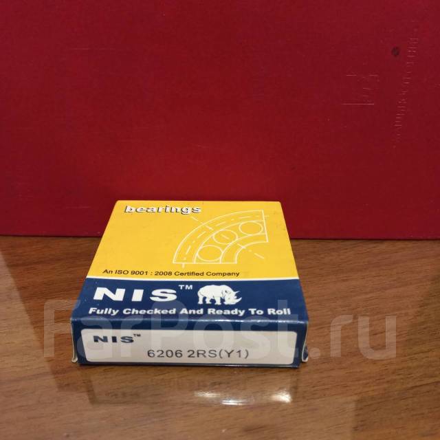 Подшипник 6206-2RS(Y1) NIS, новый, в наличии. Цена: 400₽ во Владивостоке