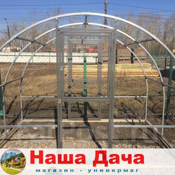 Теплица Усиленная (с оцинкованным покрытием) 3х4 метра (каркас ...