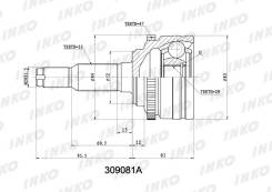   33/29 ABS 47 Daewoo Lanos (KLAT) 1.6 16V (78 kW) 1997.05- [309081A] 309081A 