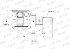  22/19 ABS Daewoo Matiz (KLYA) 0.8 (38 kW) 1998- [421001] 421001 