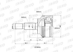 ���� ������� 23/30 ABS 44 Renault LCV Kangoo I (FC0/1), VAN 1.5 DCi (48 kW) 2001.12- [323094A] 323094A ����