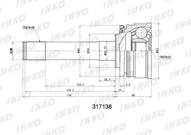   28/27 Mitsubishi Pajero (L041) 3.0 1982.01- [317138] 317138 