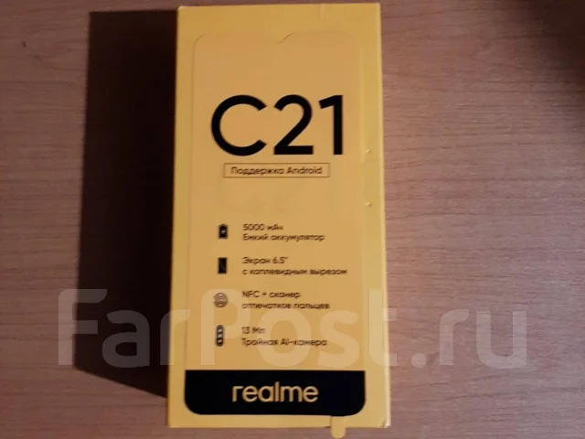 Realme C21. �/�, ������, 3G, 4G LTE, NFC ����