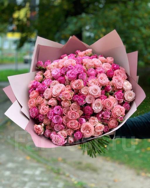 Букетные кустовые розы. Букет роз, новый, под заказ. Цена: 9 500₽ во ...