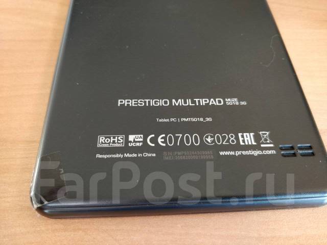 Планшет Prestigio Multipad MUZE 5018 3G (PMT5018_3G), iOS, б/у, в ...