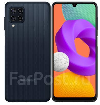 Смартфон Samsung Galaxy M22 SM-M225F 128Gb 4Gb черный 3G 4G 2Sim 6.4 ...