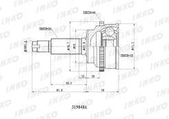 ���� ������� 24, 19 ABS 44, ��������, ������, ����� ��� Mazda Demio INKO 319048A 319048A ����