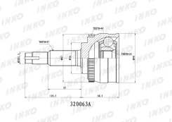���� ������� 27/25 ABS 44 | ����� ����/��� | INKO 320063A 320063A ����