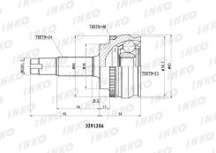 ���� ������� 24, 23 ABS 48, �������� ������, ����� ��� Toyota Yaris, Toyota Probox/Succeed, Toyota Platz INKO 329120A 329120A ����