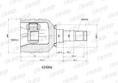 ���� ���������� 20 23 �������� ����� ��� Toyota Carina, Toyota Corolla, Toyota Caldina inko 429006 429006 ����