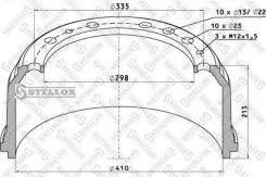 ����. ������� !410x160/167 H213 d298/335 n10x23 Stellox 8500013SX 8500013SX ����