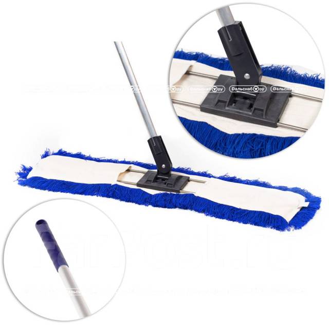 Швабра с акриловым МОП для сухой уборки 80 см - Хозтовары во Владивостоке