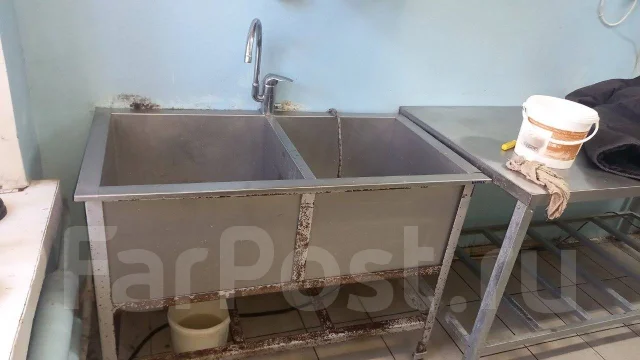 Ванна моечная с краном из нержавеющей стали - Оборудование для бизнеса ...