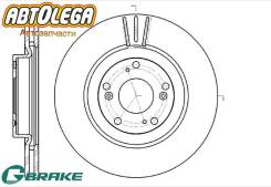 ���� ��������� �. G-brake Honda Accord 2.0-2.4 CL/CM (16") CR-V RD7 05- GR-20962 ����
