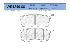 ������� ��������� ������ MMC Outlander, Airtrek (CU) 02-07/Lancer 2003- WS424900 ����