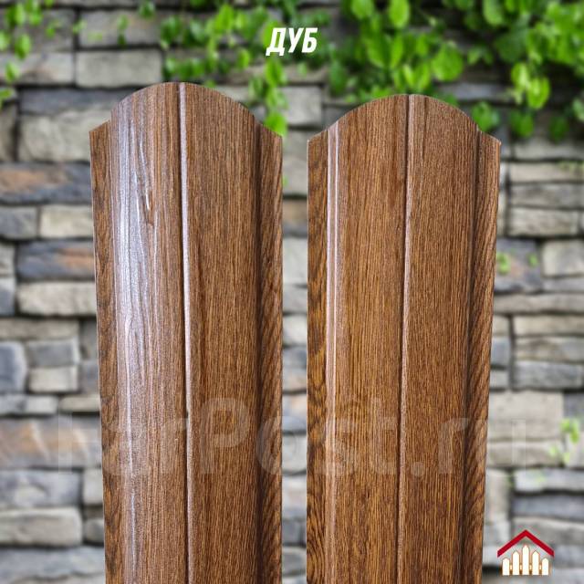 Штакетник металлический забор евроштакетник под дерево, в наличии в ...