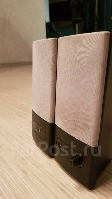 Колонки для компьютера Genius, б/у, в наличии. Цена: 750₽ во Владивостоке