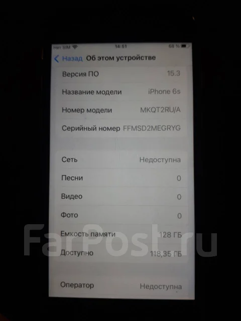 Apple iPhone 6s. �/�, 128 ��, ����������� ����