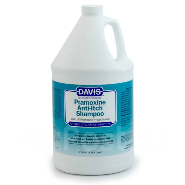 Шампунь лечебный с Прамоксином Pramoxine Shampoo Davis США 100мл, собак ...