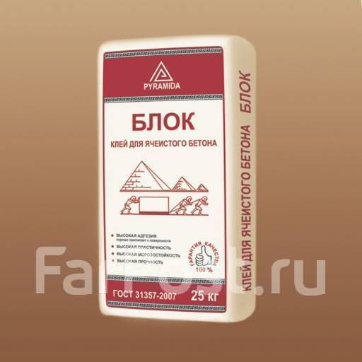 Клей для блоков из ячеистого бетона, шлакоблоков, газосиликат. блоков ...