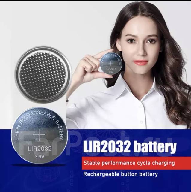  аккумуляторная LIR2032 3,6 В литий- ионный - Аксессуары во .