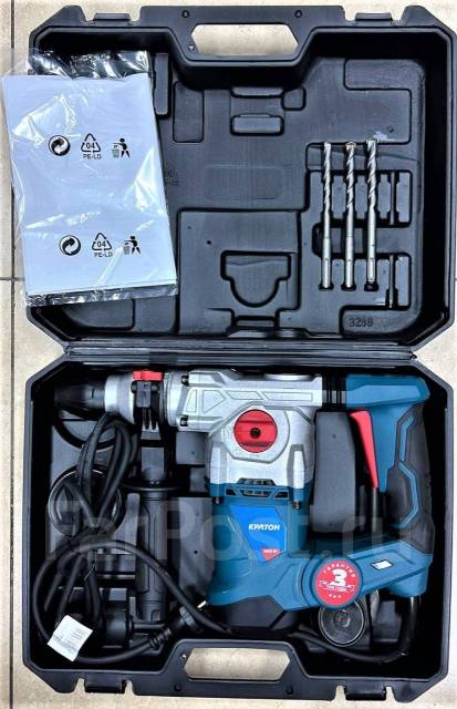 Перфоратор Кратон RH-1600-32. 1600Вт. 5Дж. 3реж SDS-plus Кейс Гарантия ...