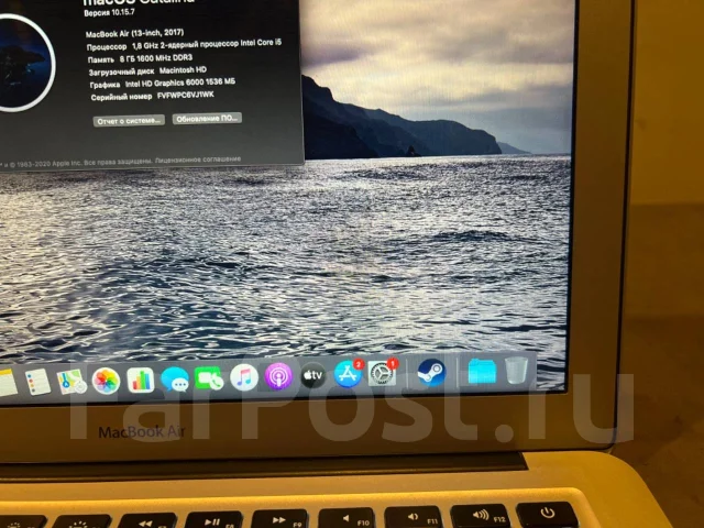 Apple MacBook Air 13 2017 Mid MQD32. 13.3", 1,8����, ��� 8 ��, ���� 128���, WiFi: 1, Bluetooth: 1, ����������� �� 8��. ����