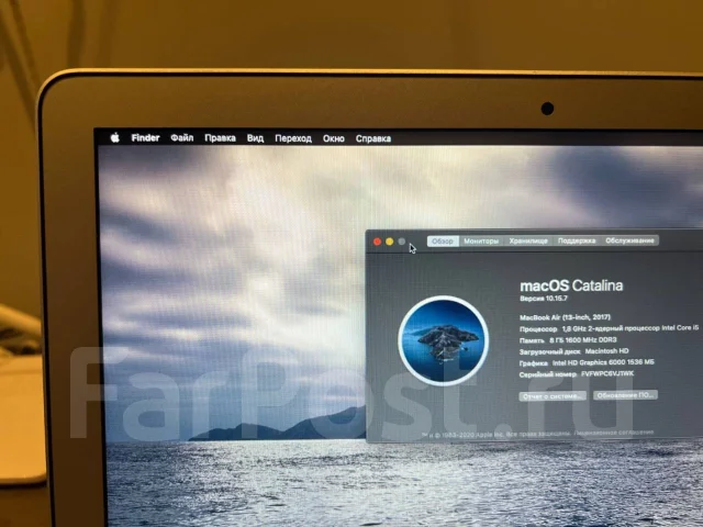 Apple MacBook Air 13 2017 Mid MQD32. 13.3", 1,8����, ��� 8 ��, ���� 128���, WiFi: 1, Bluetooth: 1, ����������� �� 8��. ����