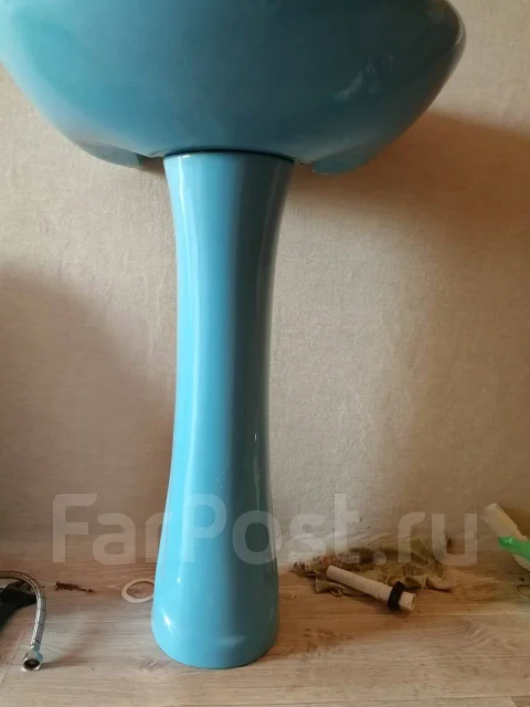 Раковина (Комплект умывальник с пьедесталом) голубая - Сантехника и ...