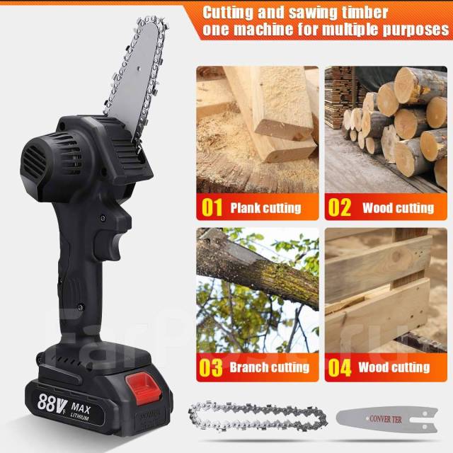 Электропила Electric Chain Saw 48VF, новый, в наличии. Цена: 2 980₽ во ...