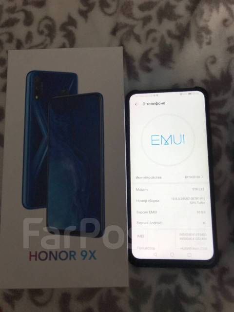 Продам телефон, Honor 9X, 5.15", моноблок, черный, 4G LTE, б/у, в ...