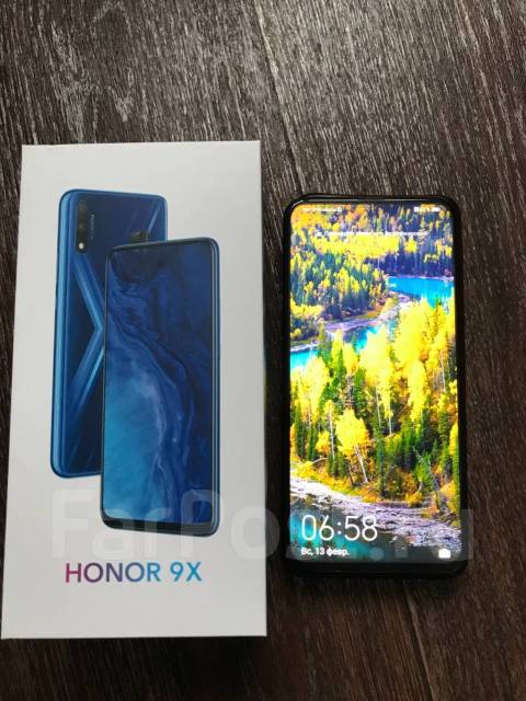 Продам телефон, Honor 9X, 5.15", моноблок, черный, 4G LTE, б/у, в ...