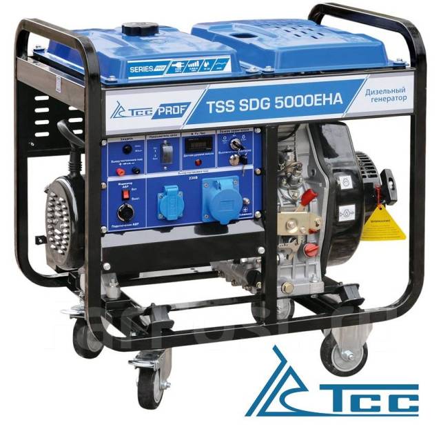 Генератор дизельный TSS SDG 5000EHА (5 кВт, 220В, эл. стартер ...