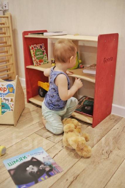 Детская Полка для игрушек и книг монтессори, новый, в наличии. Цена: 3 ...