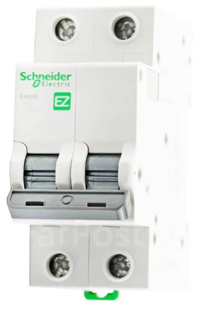 Автомат EASY 9 2П 63А С 4,5кА 230В, Schneider Electric - Свет и ...
