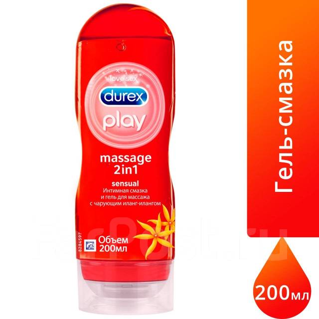 Durex ГЕЛЬ-Смазка PLAY 2В1 Sensual 200МЛ Интимная-Массажная ...
