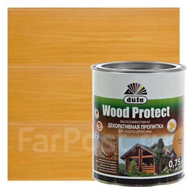 Пропитка для дерева защитная WOOD Protect сосна 0,75л - Лакокрасочные ...
