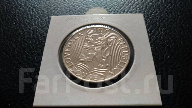 Чехословакия. Серебро. 100 крон 1949 года. Сталин. Состояние, новый, в ...
