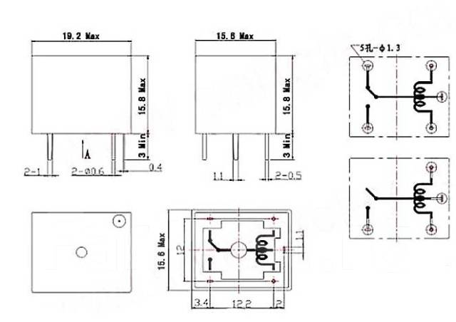 Реле smih 12vdc sl c схема подключения