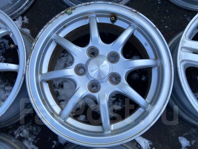 Литые диски Subaru R14 5x100, 14", 1 шт, 56,1 мм. 4 шт, б/у, в наличии ...