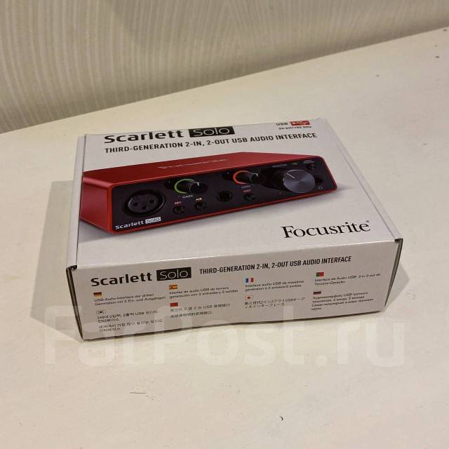 Внешняя звуковая карта focusrite scarlett solo 3rd gen