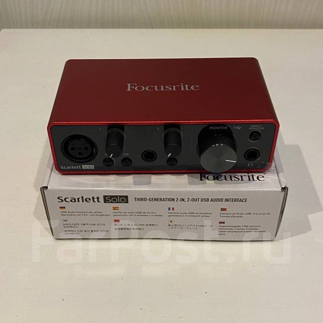 Звуковая карта внешняя focusrite solo 3rd gen