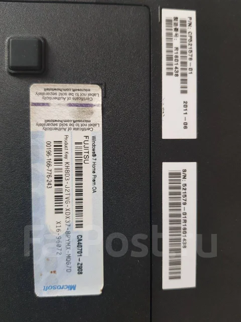 Fujitsu LifeBook. 17.3", 2,2����, ��� 8 ��, ���� 1 000���, WiFi: 1, ����������� �� 1��. ����
