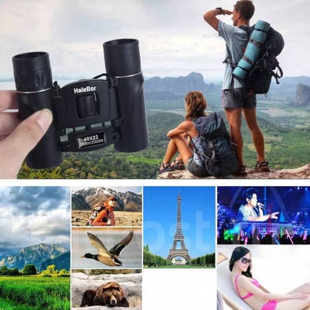 Мини мощный бинокль морской, походный, HaleBor 40x22 HD, новый, в ...