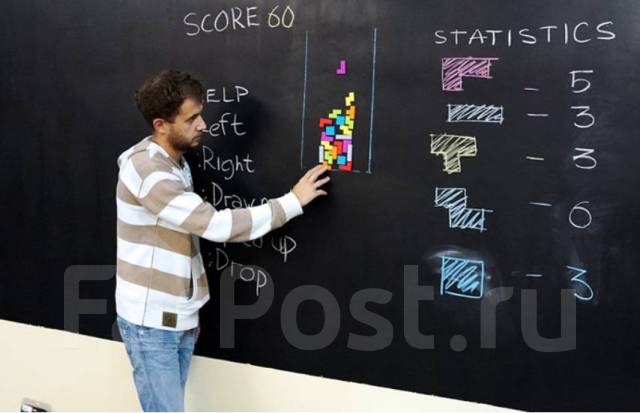 Грифельная краска с эффектом школьной доски Blackboard Paint 1 л, в ...