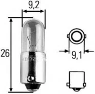 ����� ����������� T4W 12V 4W BA9s Hella 8GP002067121 8GP002067121 ����