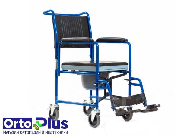Кресло стул с санитарным оснащением на колесах