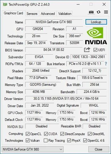 GeForce GTX 980 ����