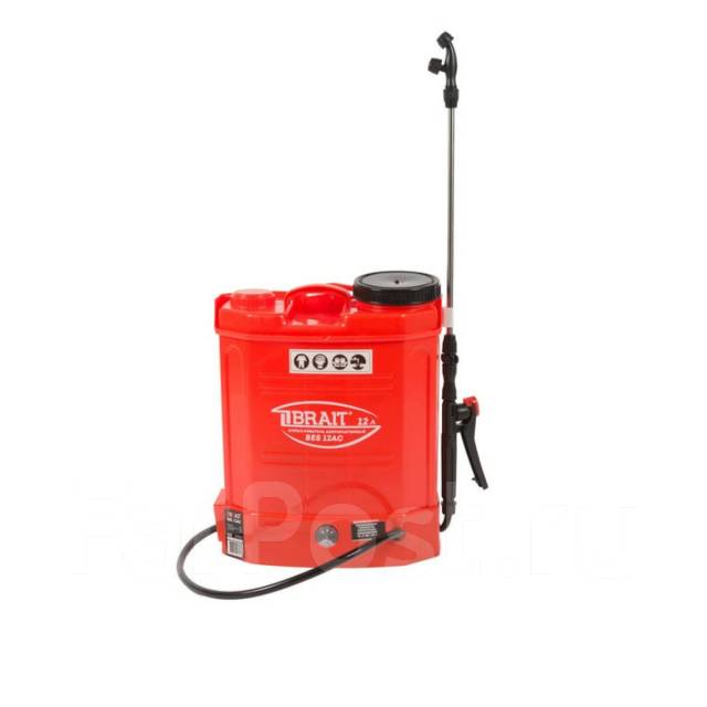 Опрыскиватель аккумуляторный Brait BES-12AC (12 л. 1,5-4 бар, 12В ...